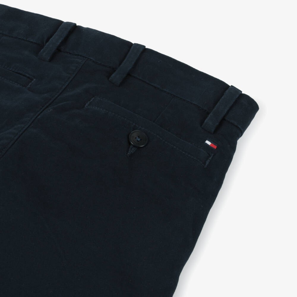 Tommy Hilfiger-Синие мягкие брюки-чинос | Childrensalon Outlet