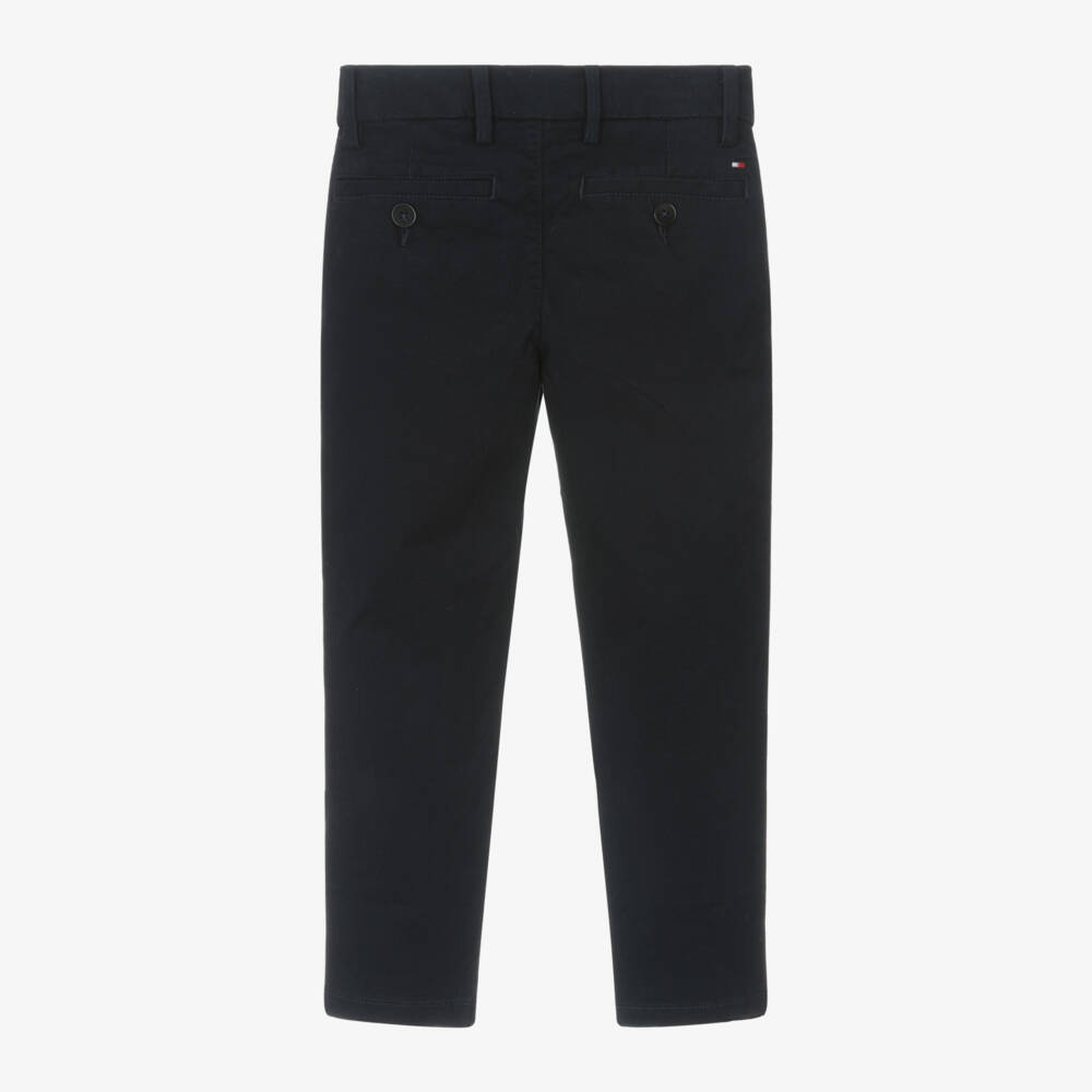 Tommy Hilfiger-Синие мягкие брюки-чинос | Childrensalon Outlet