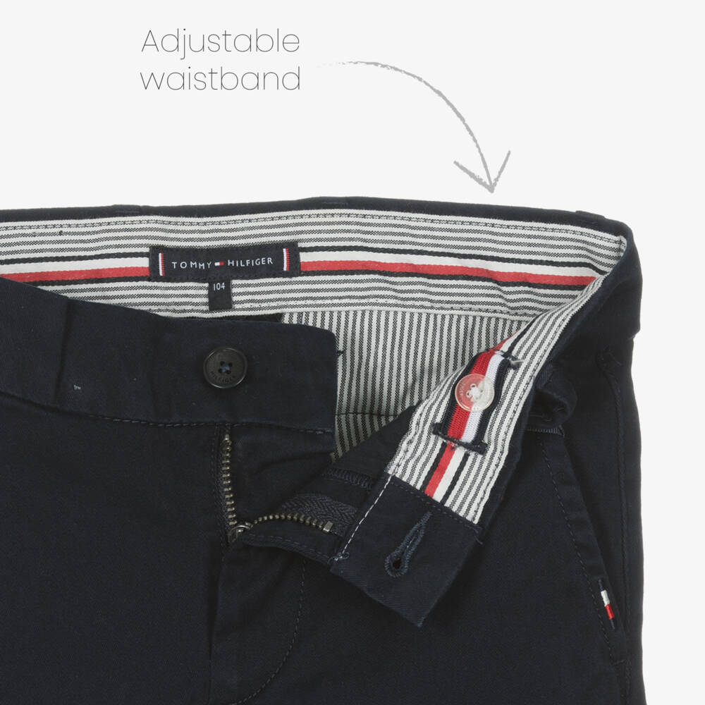 Tommy Hilfiger-Синие мягкие брюки-чинос | Childrensalon Outlet