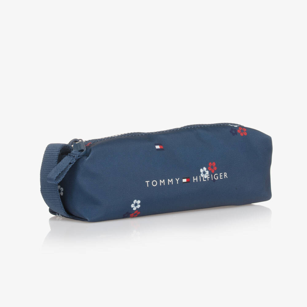 Tommy Hilfiger-Boys Navy Floral Pencil Case | Childrensalon Outlet