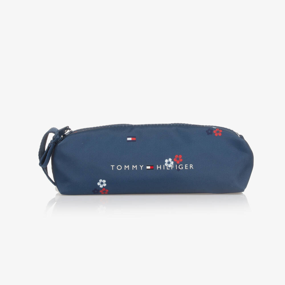 Tommy Hilfiger-Boys Navy Floral Pencil Case | Childrensalon Outlet
