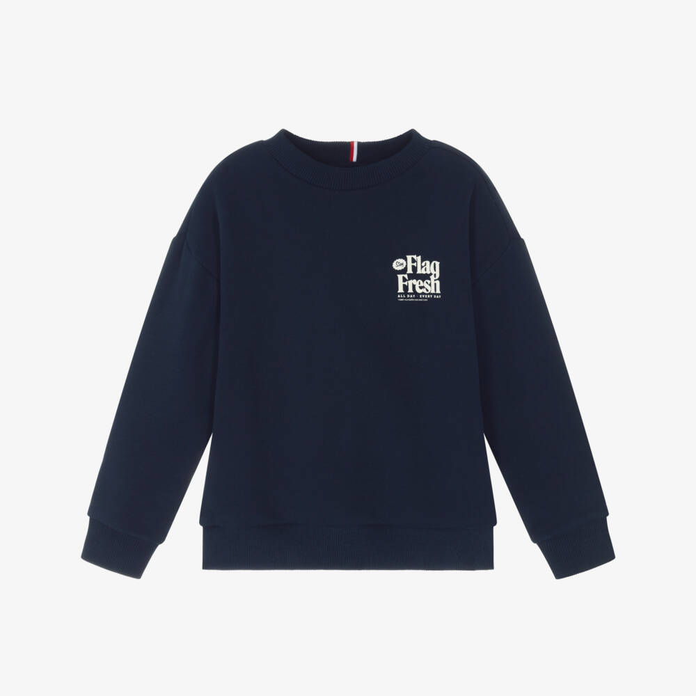 Tommy Hilfiger-بلوفر بحري برسومات للأولاد | Childrensalon Outlet