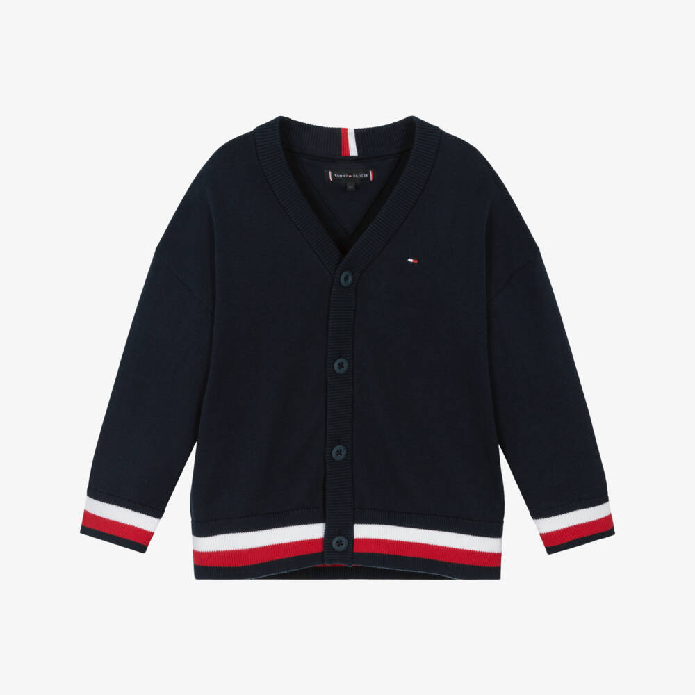 Tommy Hilfiger-Свитер синий в полоску для мальчиков | Childrensalon Outlet