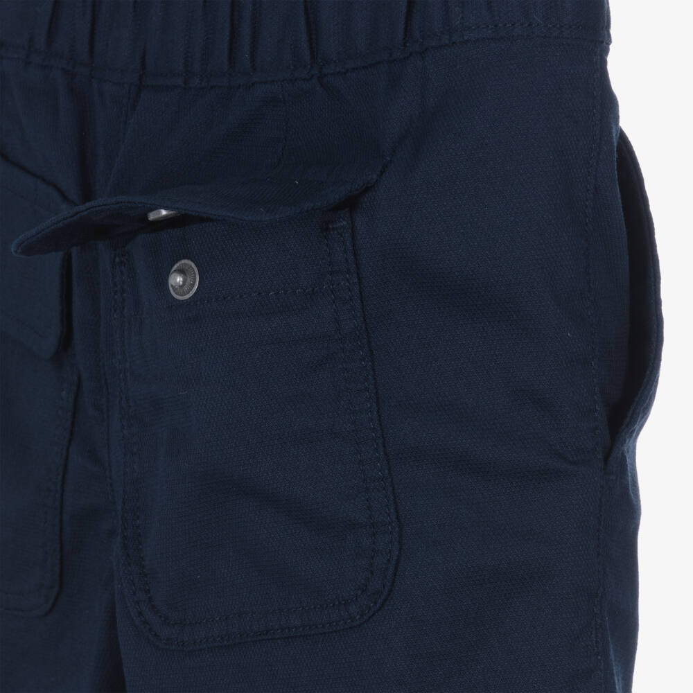 Tommy Hilfiger-Boys Navy Organic Cotton Chinos | Childrensalon Outlet