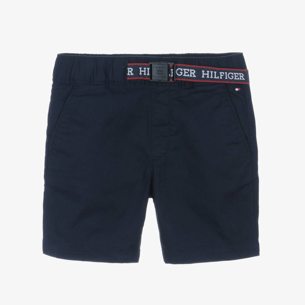 Tommy Hilfiger-Boys Navy Organic Cotton Chinos | Childrensalon Outlet