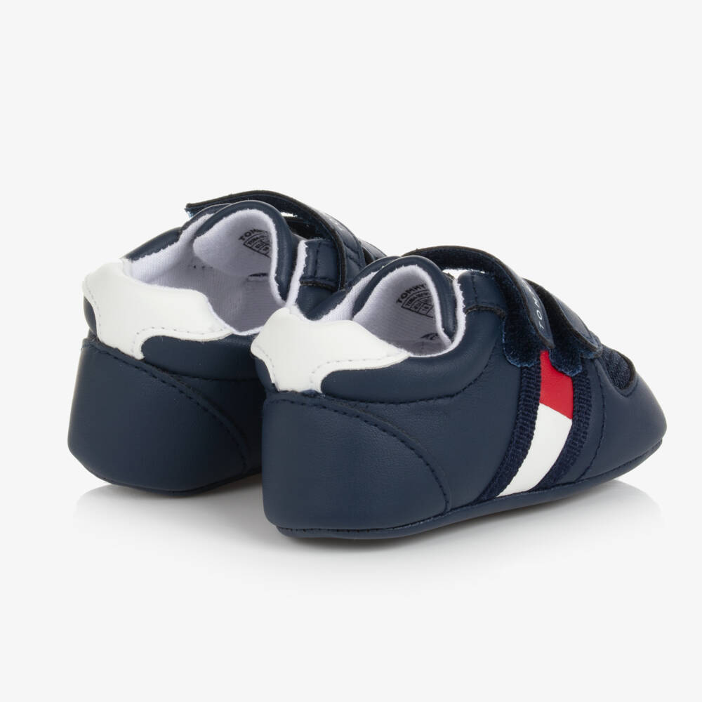 Tommy Hilfiger-Boys Navy Pre-Walker Trainers | Childrensalon Outlet