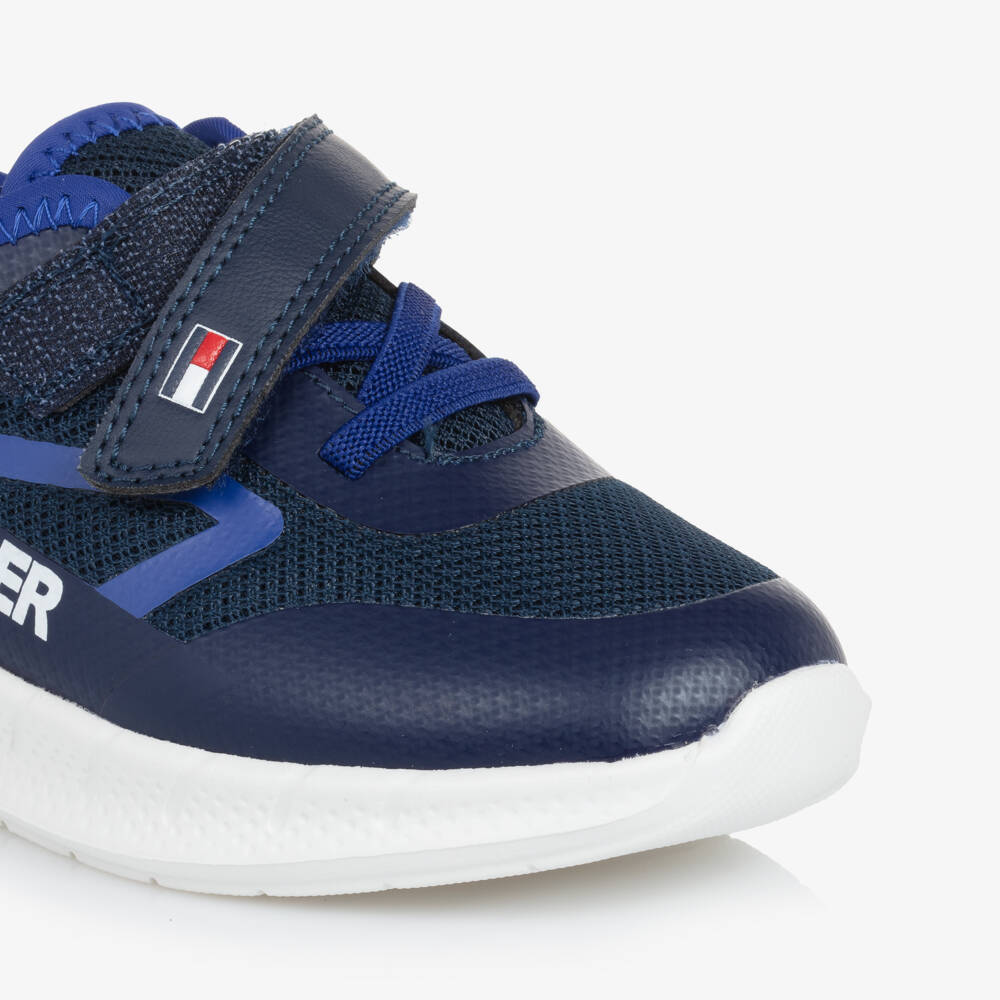 Tommy Hilfiger-Boys Navy Secure-Fit Sneakers | Childrensalon Outlet