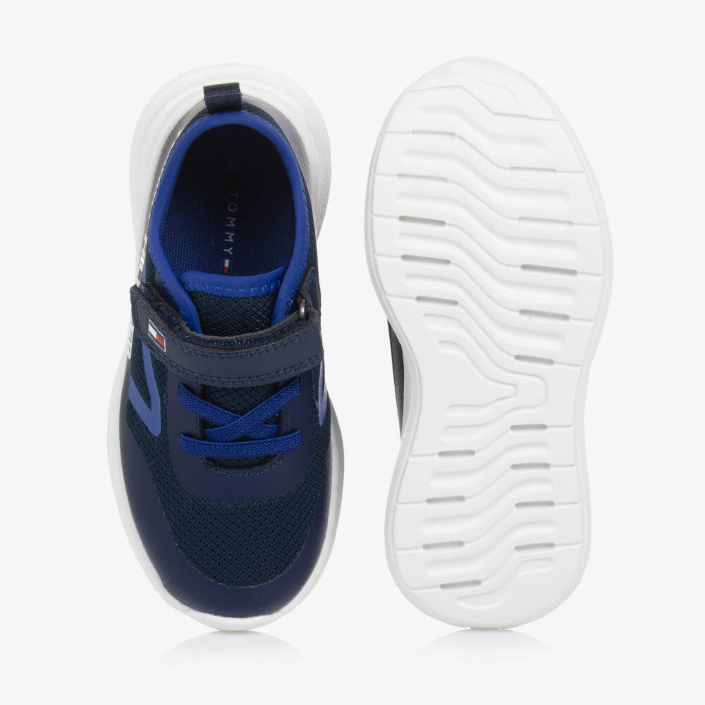 Tommy Hilfiger-Boys Navy Secure-Fit Sneakers | Childrensalon Outlet