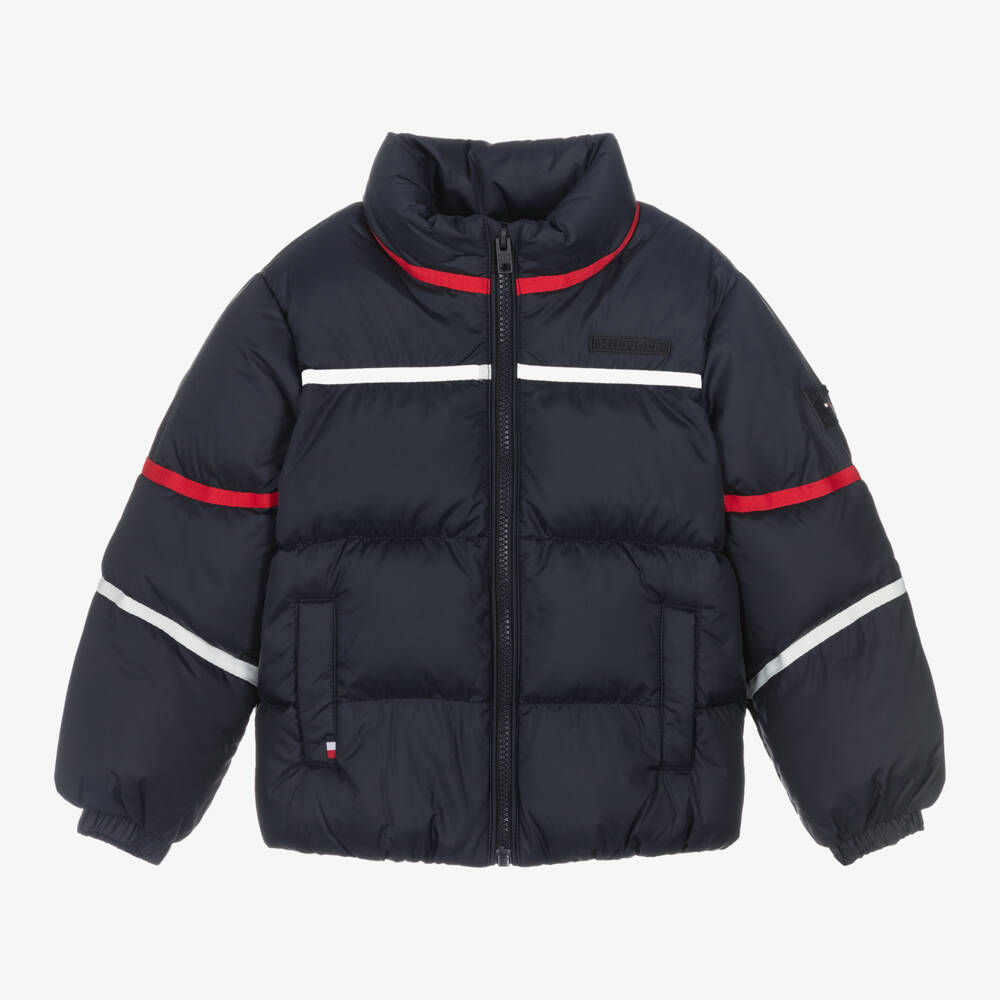 Tommy Hilfiger-جاكيت بافر مبطن لون كحلي | Childrensalon Outlet