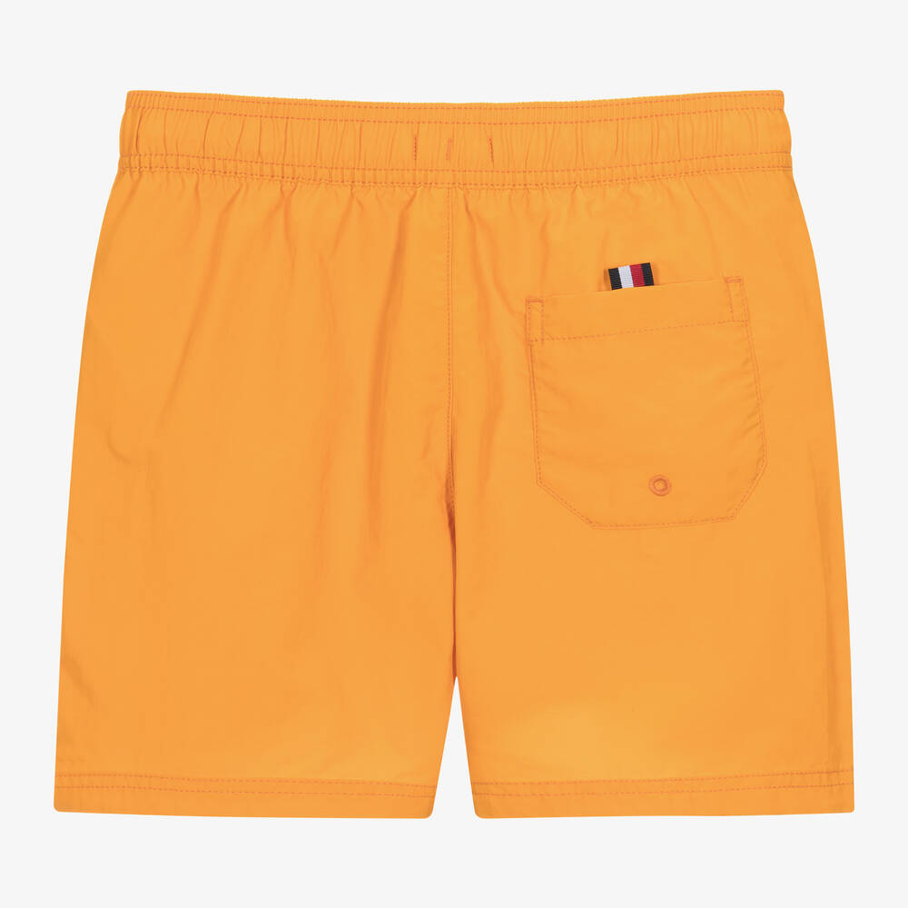Tommy Hilfiger-Boys Orange Flag Swim Shorts | Childrensalon Outlet