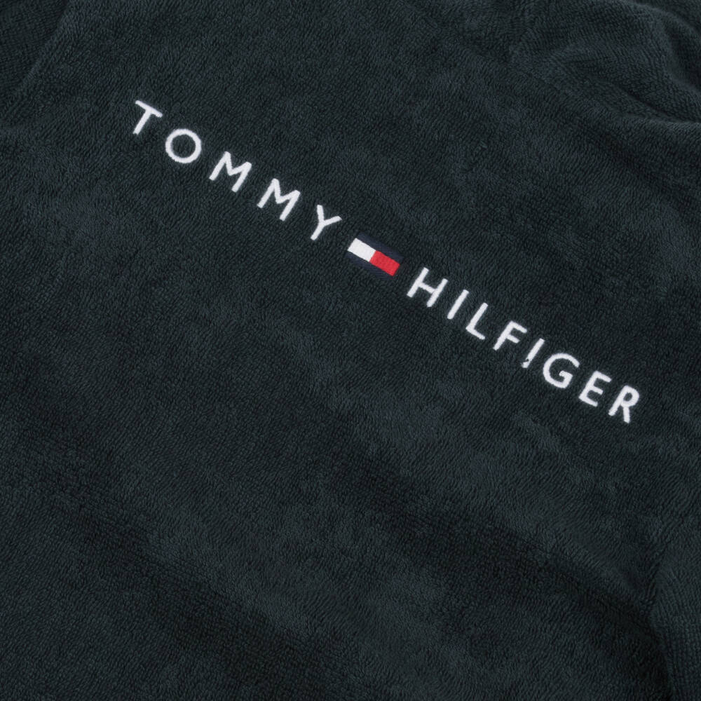 Tommy Hilfiger-Boys' Plush Navy Cotton Robe | Childrensalon Outlet