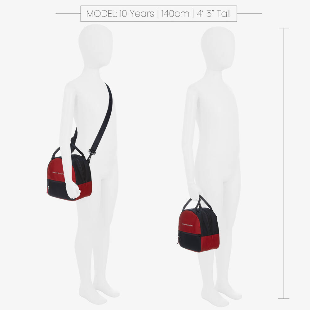 Tommy Hilfiger-Boys Red and Navy Lunch Bag | Childrensalon Outlet