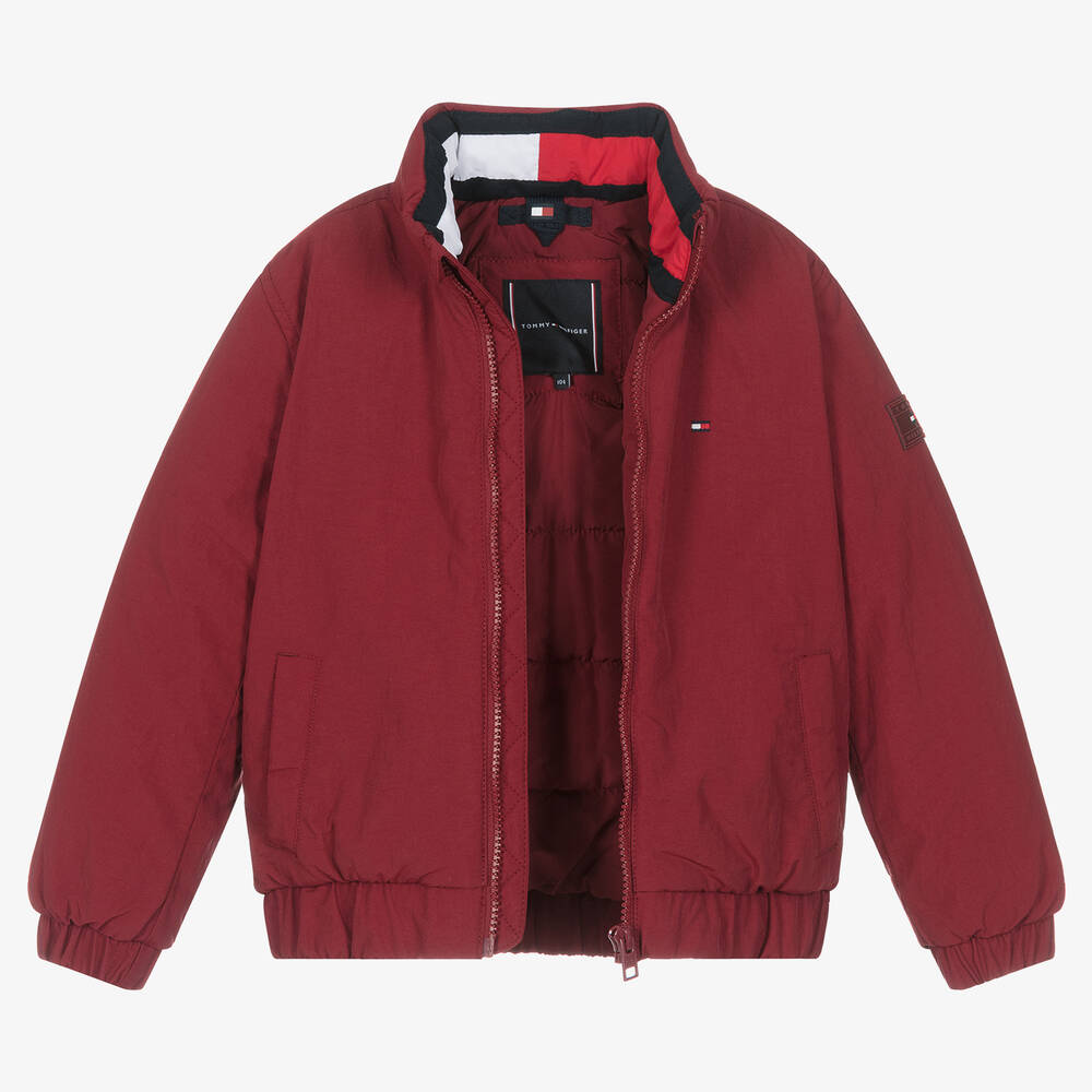 Tommy Hilfiger-Boys Red Padded Jacket | Childrensalon Outlet
