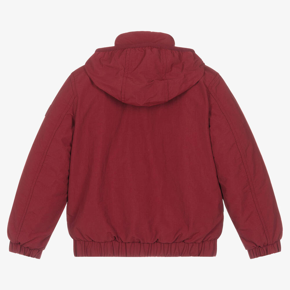 Tommy Hilfiger-Boys Red Padded Jacket | Childrensalon Outlet