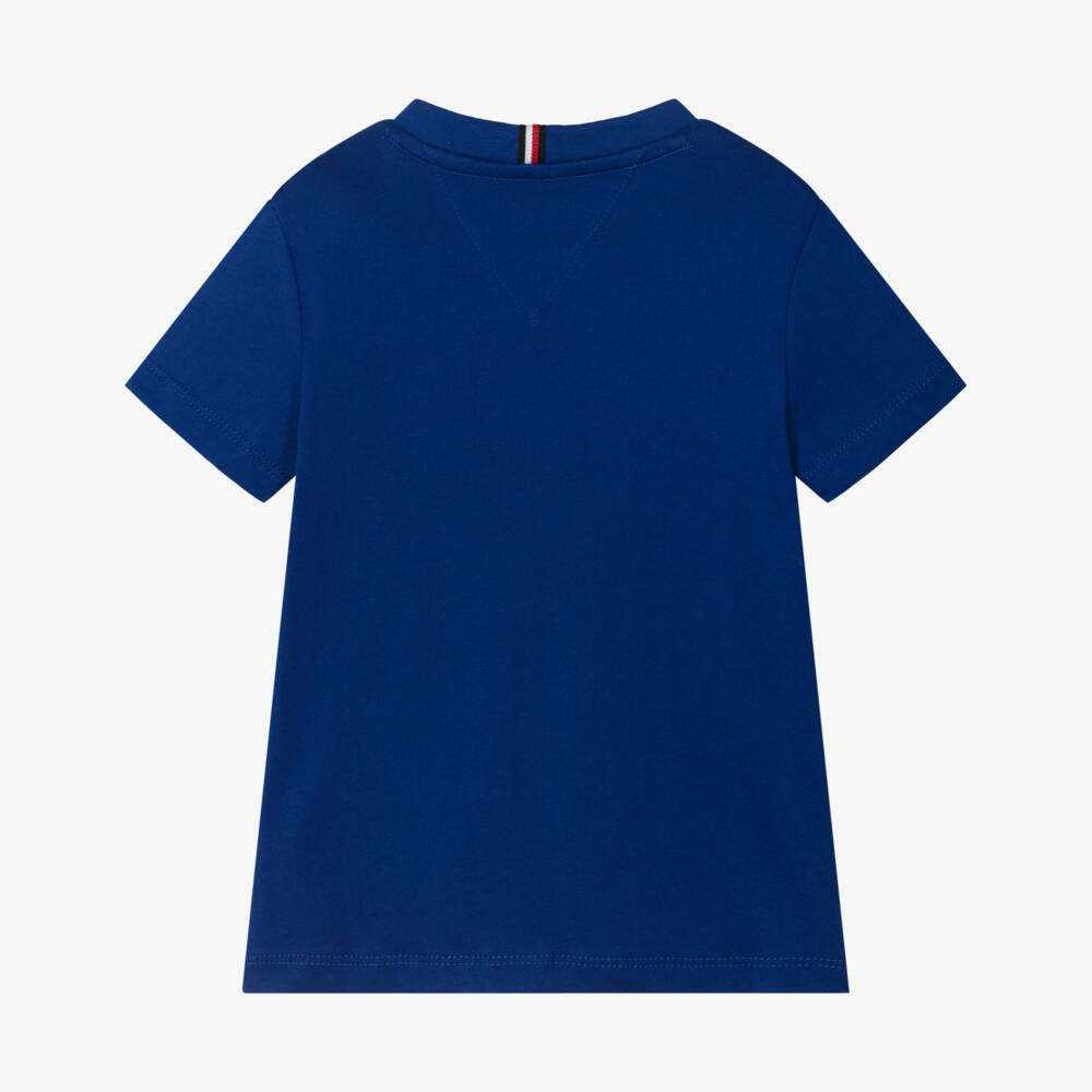 Tommy Hilfiger-Boys Royal Blue Cotton Tee | Childrensalon Outlet