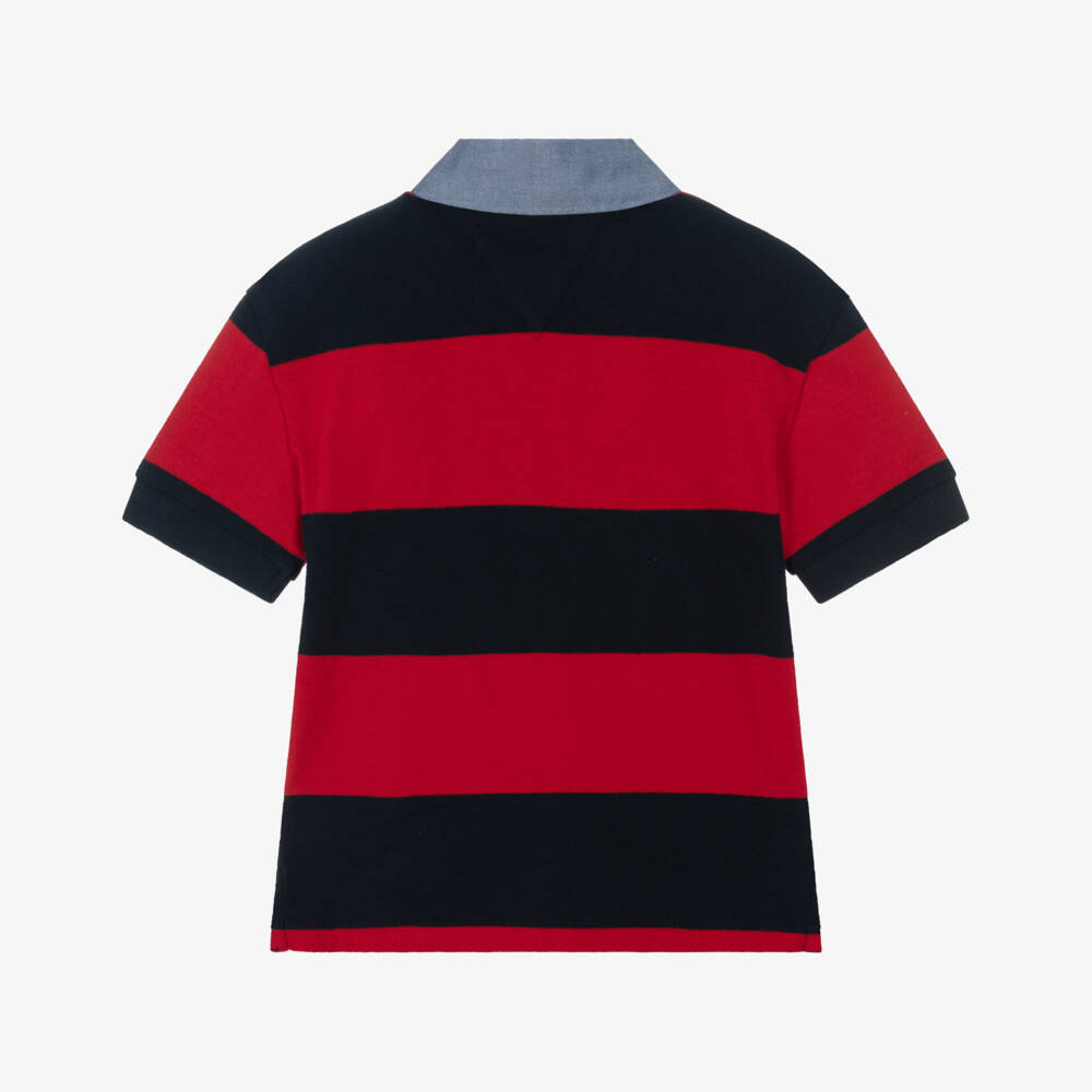 Tommy Hilfiger-Boys Scarlet Banded Polo Top | Childrensalon Outlet