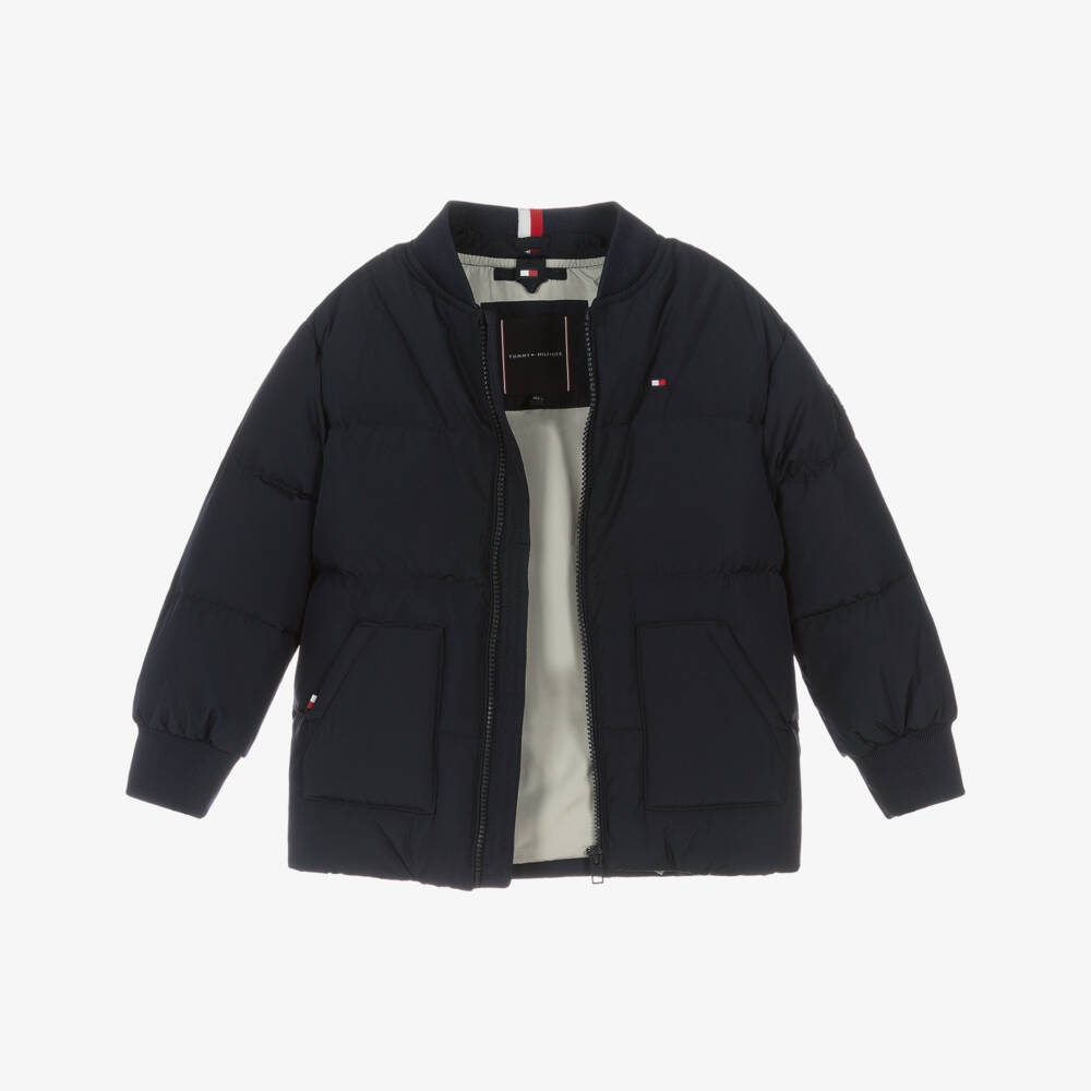 Tommy Hilfiger-Boys Short Jacket with Contrasting Hood | Childrensalon Outlet