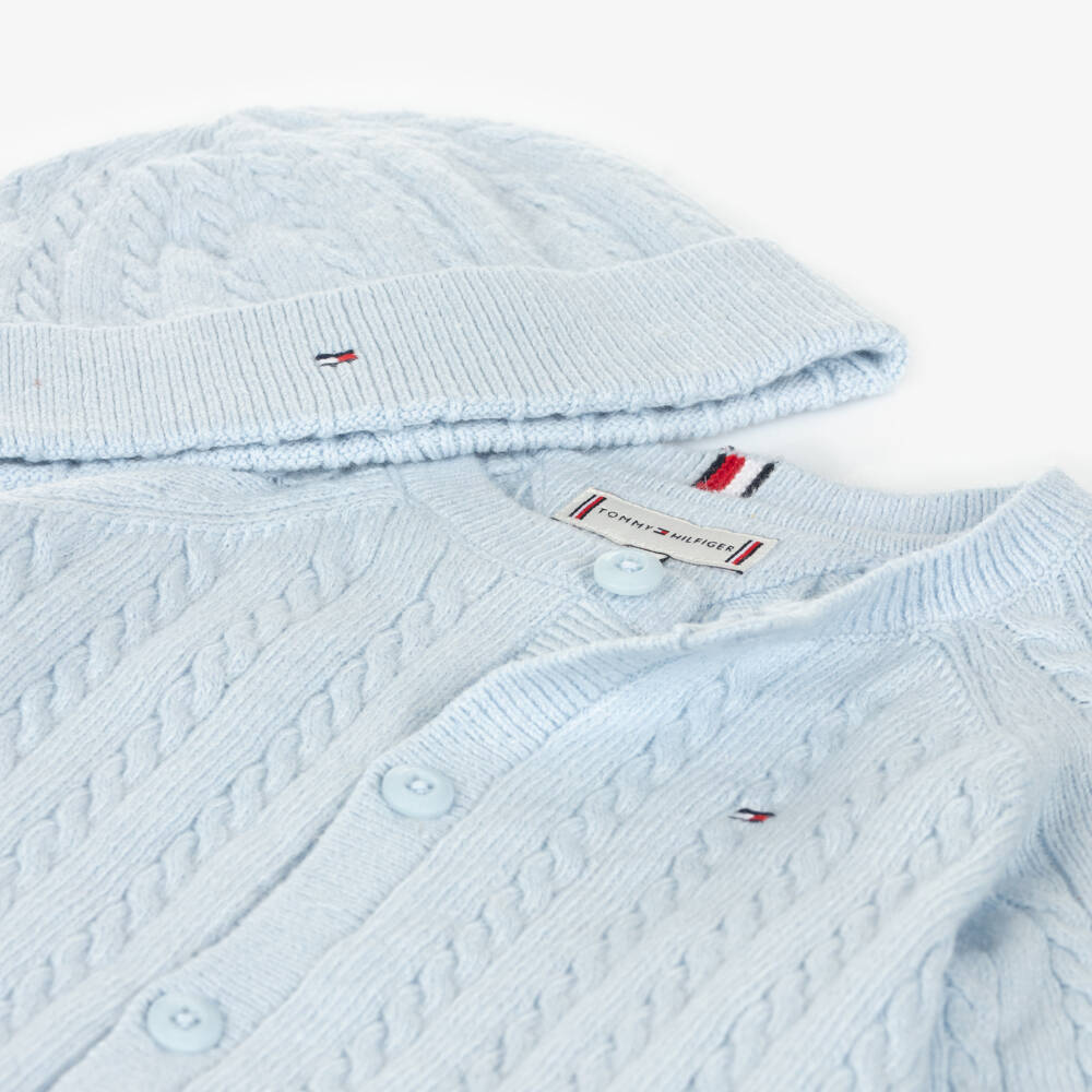 Tommy Hilfiger-Boys Sky Blue Knit Ensemble | Childrensalon Outlet
