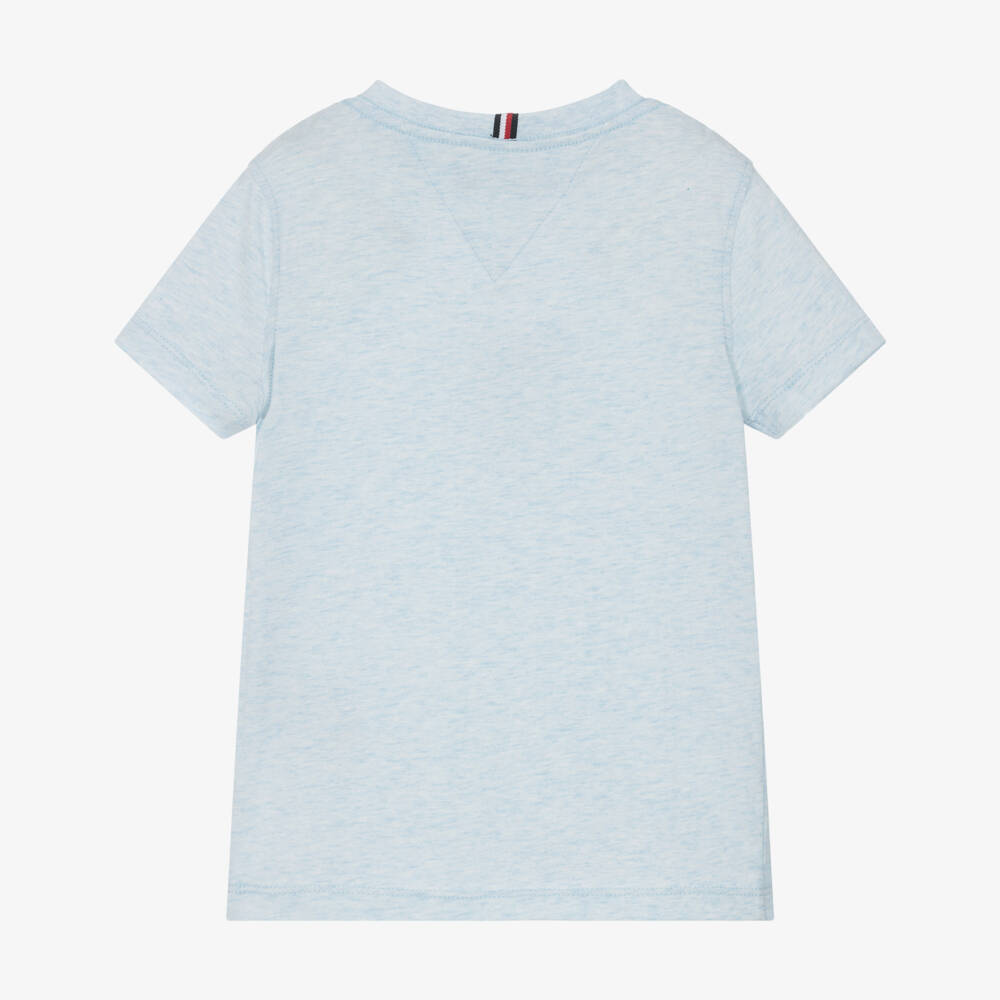 Tommy Hilfiger-Футболка из хлопка небесного цвета для мальчиков | Childrensalon Outlet