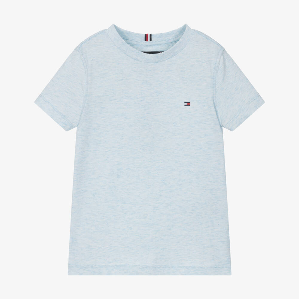 Tommy Hilfiger-تي شيرت قطني بلون السماء للأولاد | Childrensalon Outlet