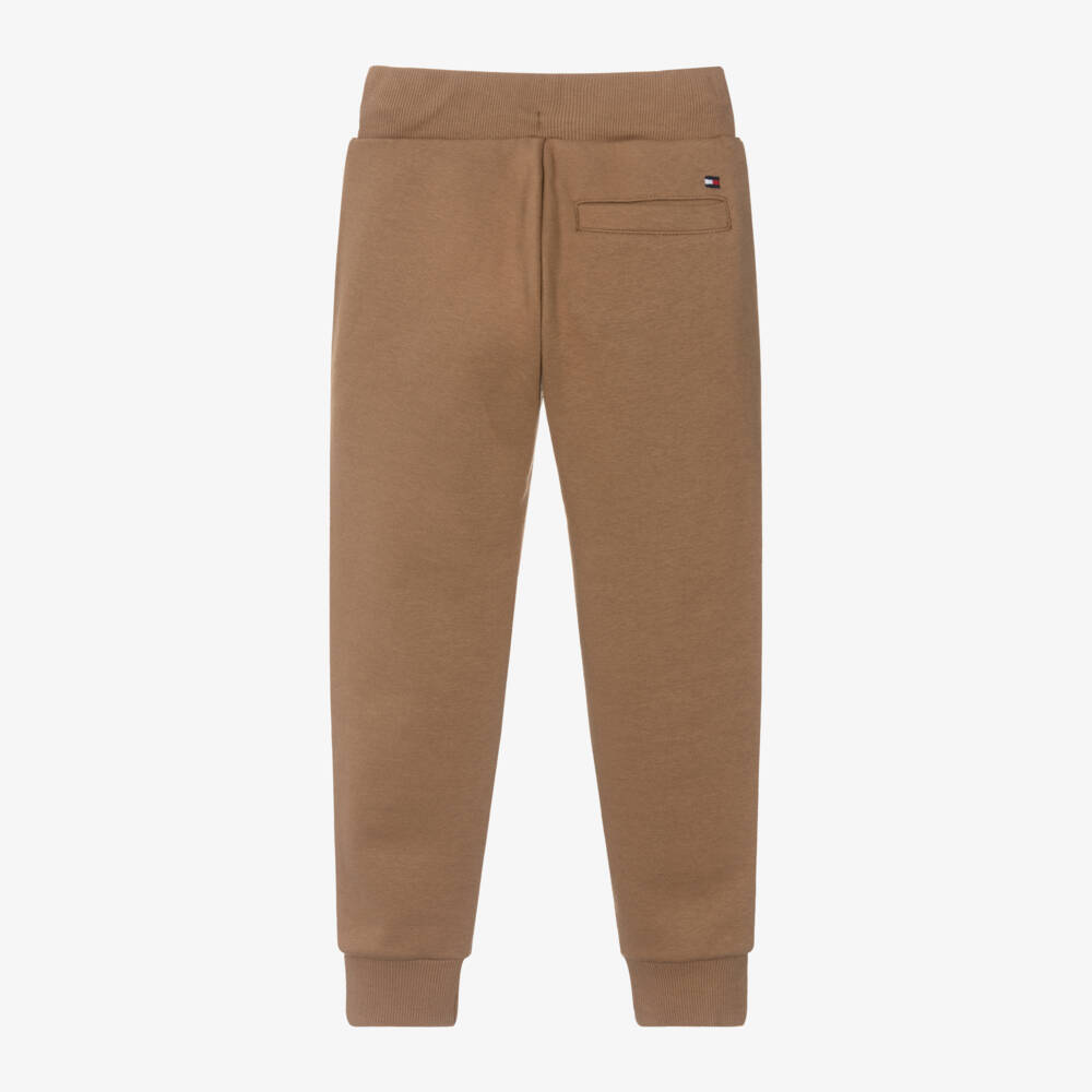 Tommy Hilfiger-Boys Soft Beige Cotton Trousers | Childrensalon Outlet
