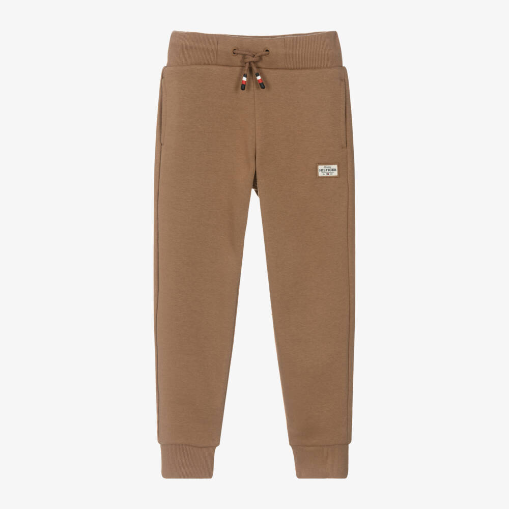 Tommy Hilfiger-Мягкие бежевые хлопковые брюки для мальчиков | Childrensalon Outlet