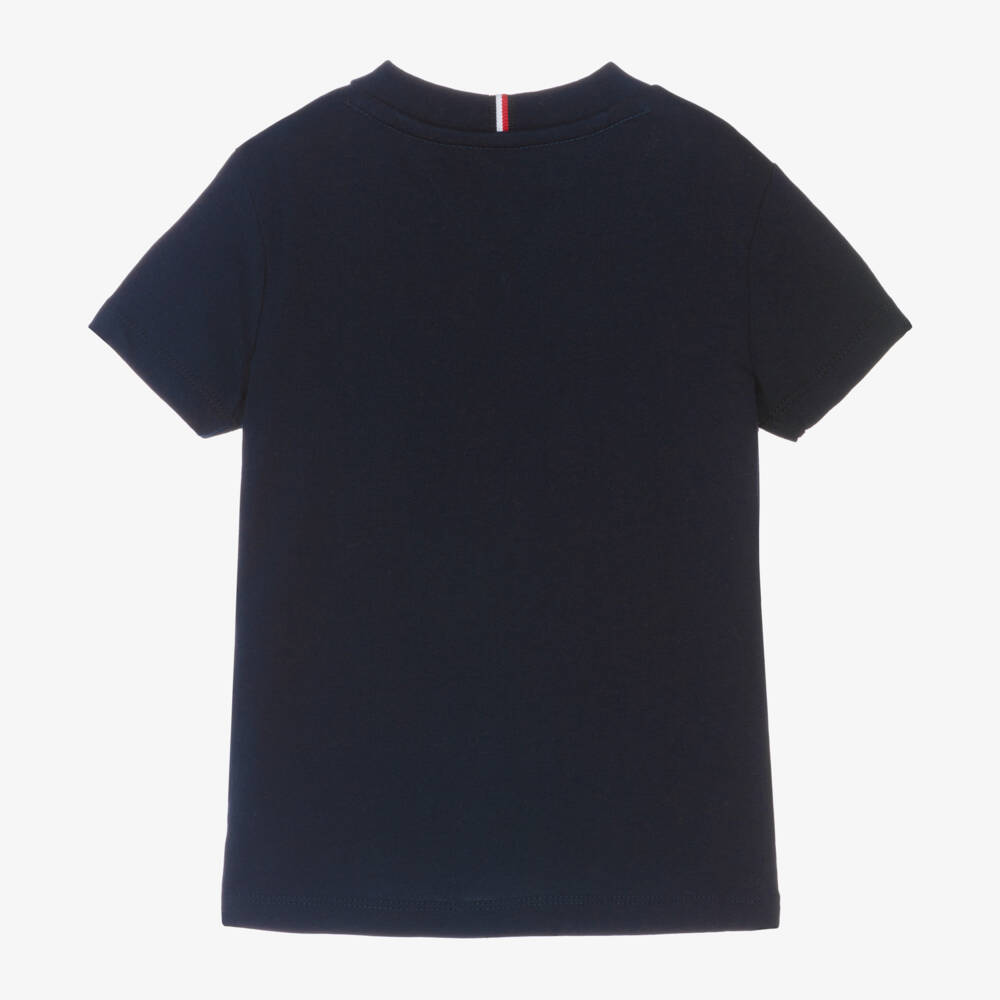 Tommy Hilfiger-Boys Soft Blue Cotton Tee | Childrensalon Outlet