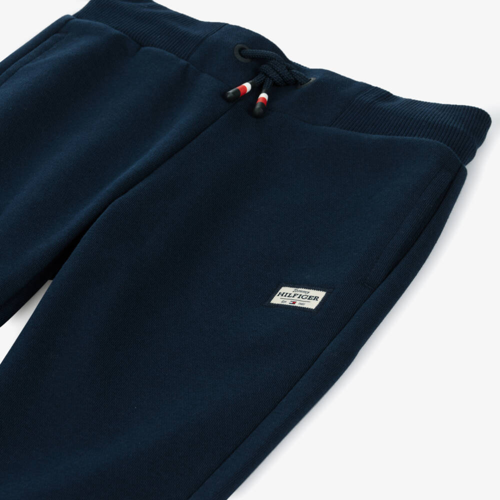 Tommy Hilfiger-Boys Soft Blue Cotton Trousers | Childrensalon Outlet
