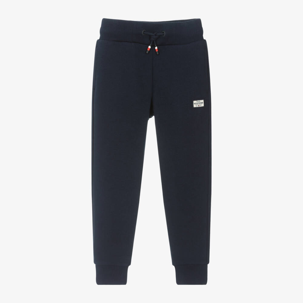 Tommy Hilfiger-Boys Soft Blue Cotton Trousers | Childrensalon Outlet