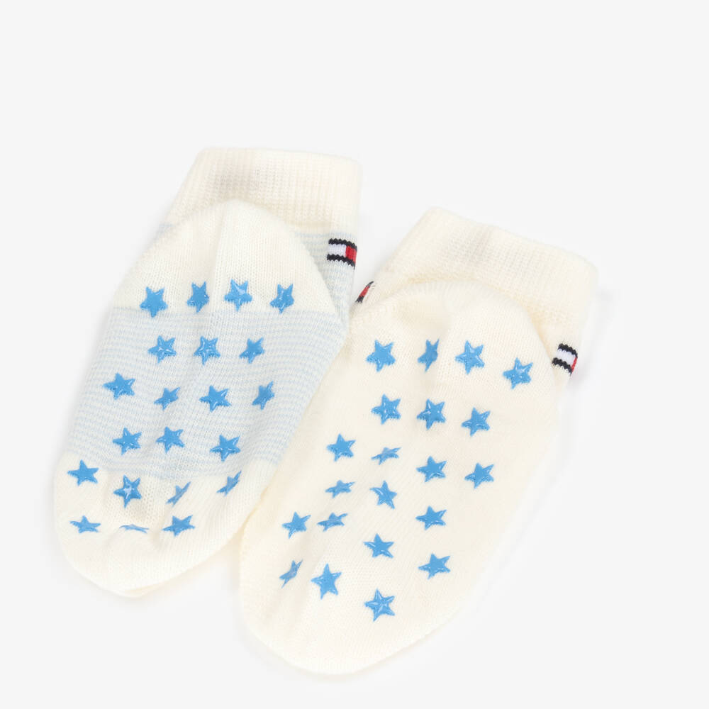 Tommy Hilfiger-Boys Soft Blue & Ivory Socks Set | Childrensalon Outlet