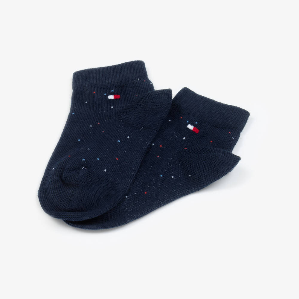 Tommy Hilfiger-Boys Soft Blue Knit Socks Duo | Childrensalon Outlet