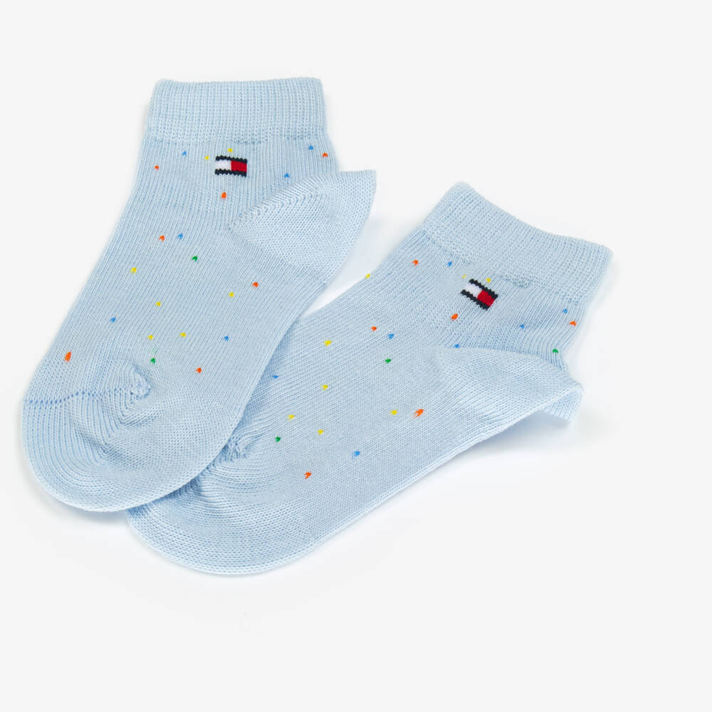 Tommy Hilfiger-Boys' Soft Blue Knitted Socks Duo | Childrensalon Outlet