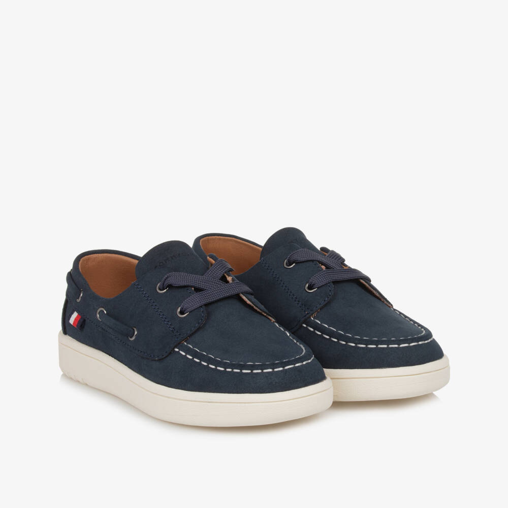 Tommy Hilfiger-حذاء لوفر ناعم من الجلد السويدي للأولاد بلون كحلي | Childrensalon Outlet