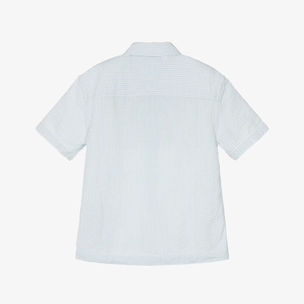Tommy Hilfiger-Рубашка из полосатого хлопкового сикерса для мальчиков | Childrensalon Outlet