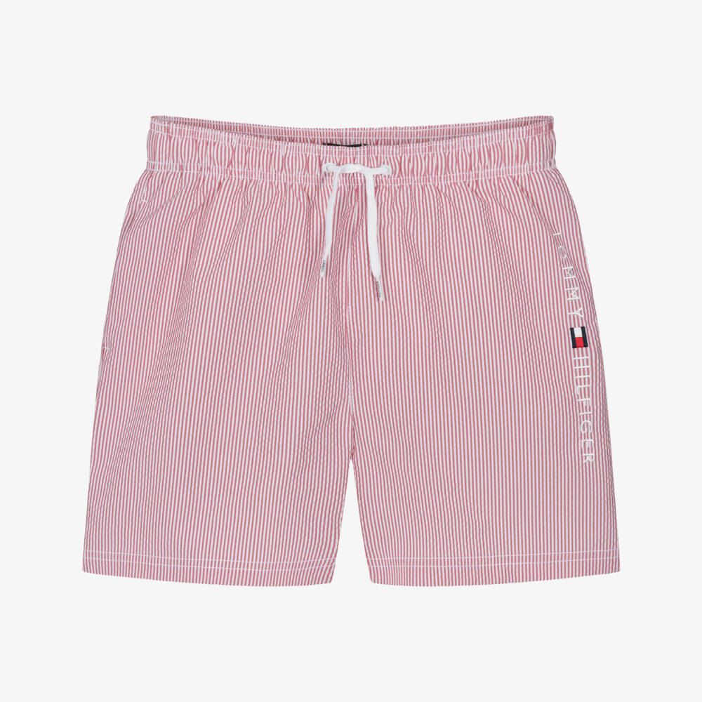 Tommy Hilfiger-Boys Striped Seersucker Swimwear | Childrensalon Outlet