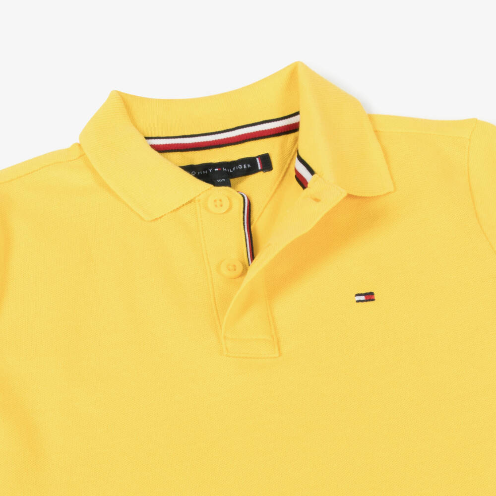 Tommy Hilfiger-Рубашка поло из хлопка для мальчиков Солнечный | Childrensalon Outlet