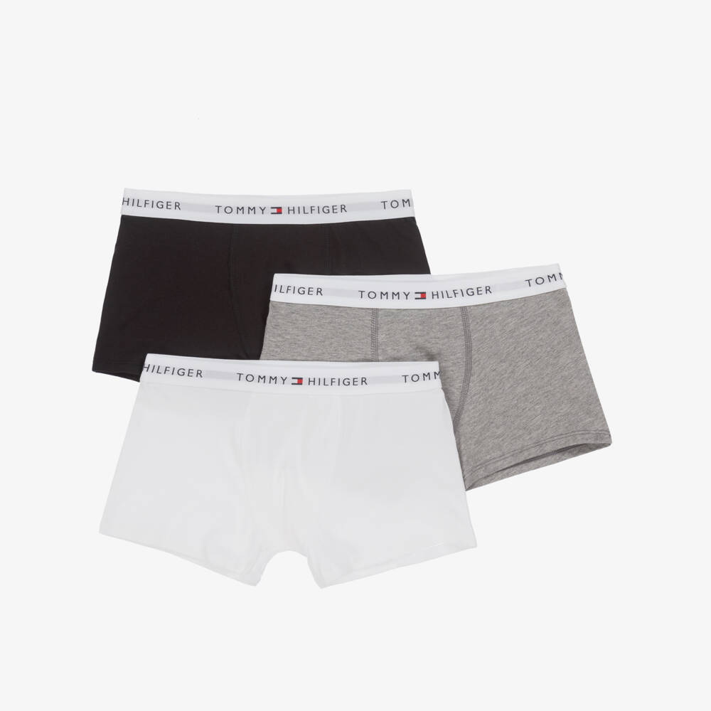 Tommy Hilfiger-Boys Tri-Color Cotton Boxer Trio | Childrensalon Outlet