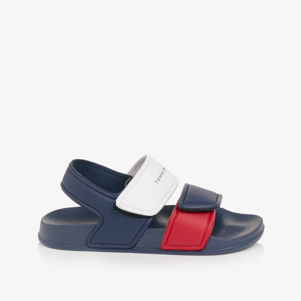 Tommy Hilfiger-Boys Tricolour Moulded Velcro Sandals | Childrensalon Outlet
