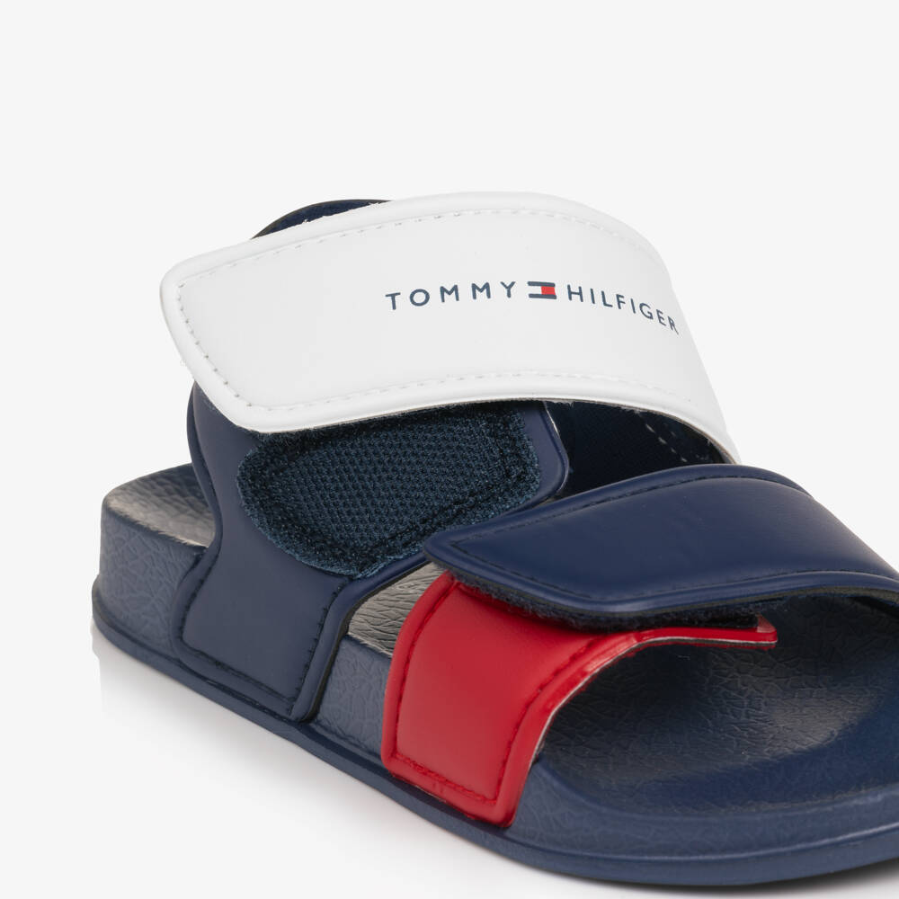 Tommy Hilfiger-Boys Tricolour Moulded Velcro Sandals | Childrensalon Outlet