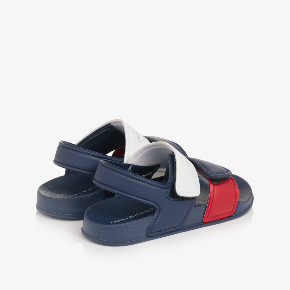 Tommy Hilfiger-Boys Tricolour Moulded Velcro Sandals | Childrensalon Outlet