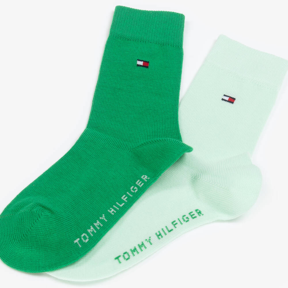 Tommy Hilfiger-Boys Vibrant Green Ankle Socks Duo | Childrensalon Outlet