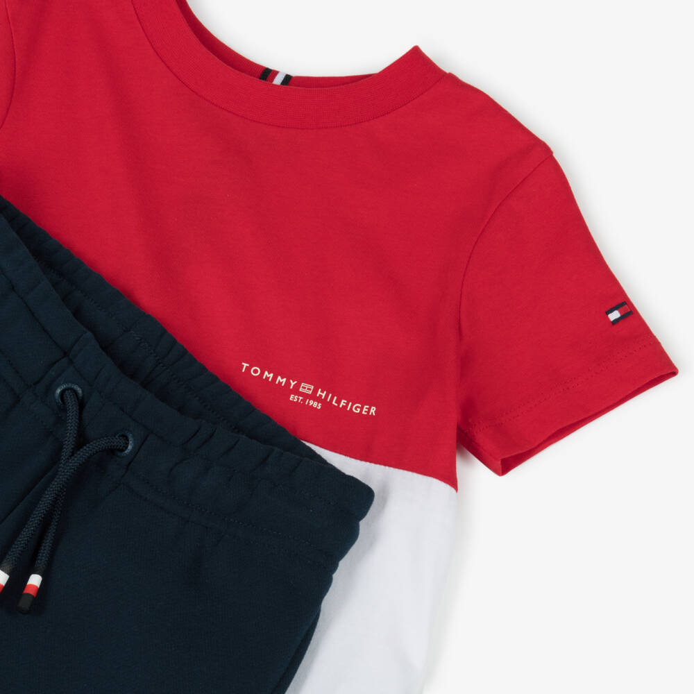 Tommy Hilfiger-Boys Vibrant Red & Blue Set | Childrensalon Outlet