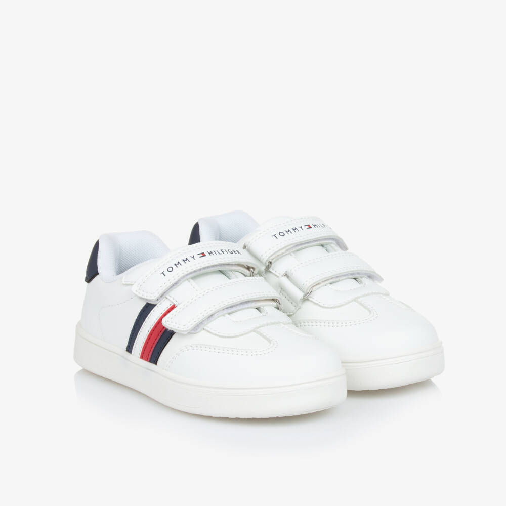 Tommy Hilfiger-Кроссовки из белой искусственной кожи для мальчиков | Childrensalon Outlet