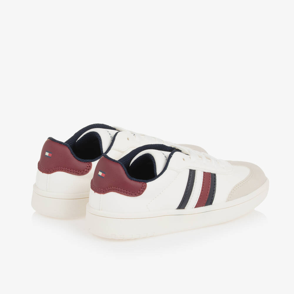 Tommy Hilfiger-Белые кроссовки из искусственной кожи | Childrensalon Outlet