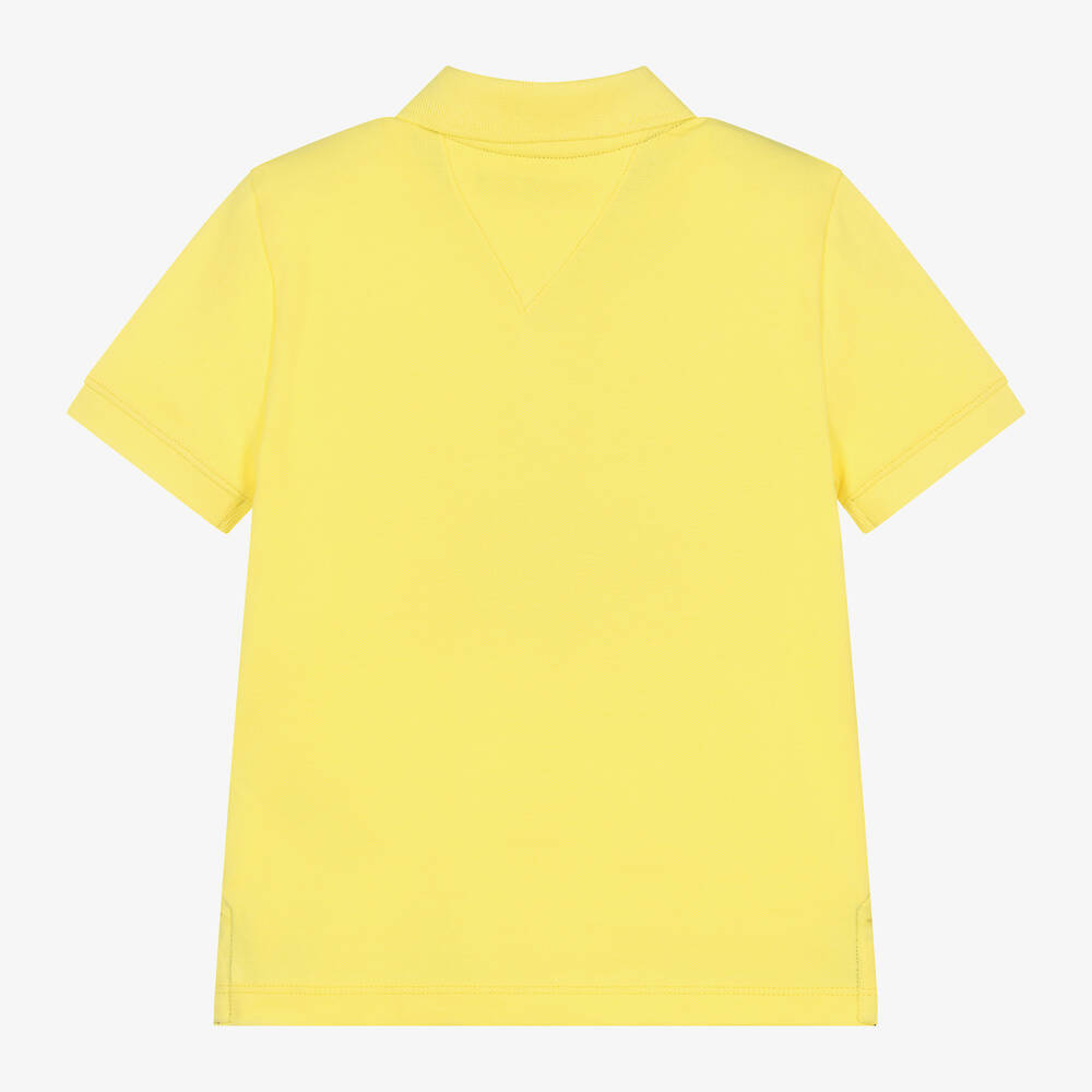 Polo tommy hilfiger jaune clearance