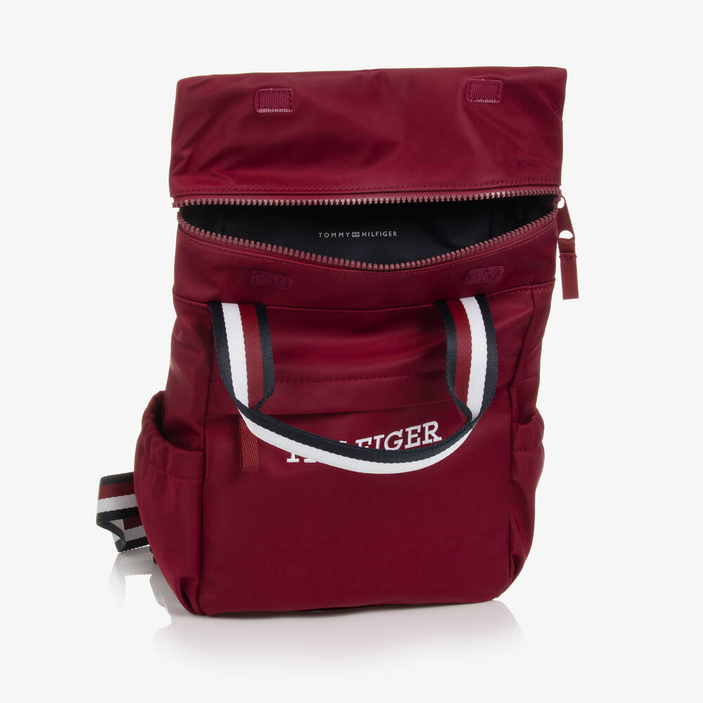 Tommy Hilfiger Burgundy Red Backpack 38cm Childrensalon Outlet