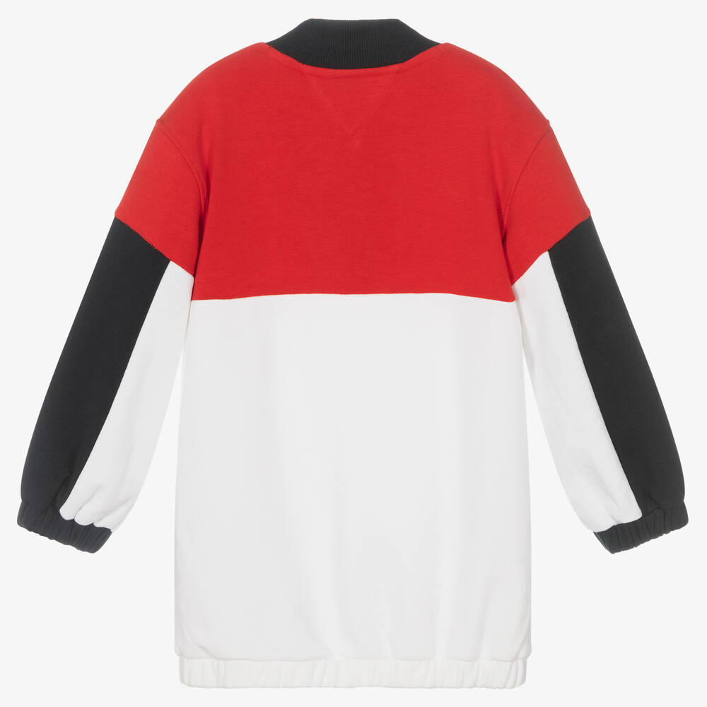 Tommy Hilfiger-Colourblock Cotton Logo Dress | Childrensalon Outlet
