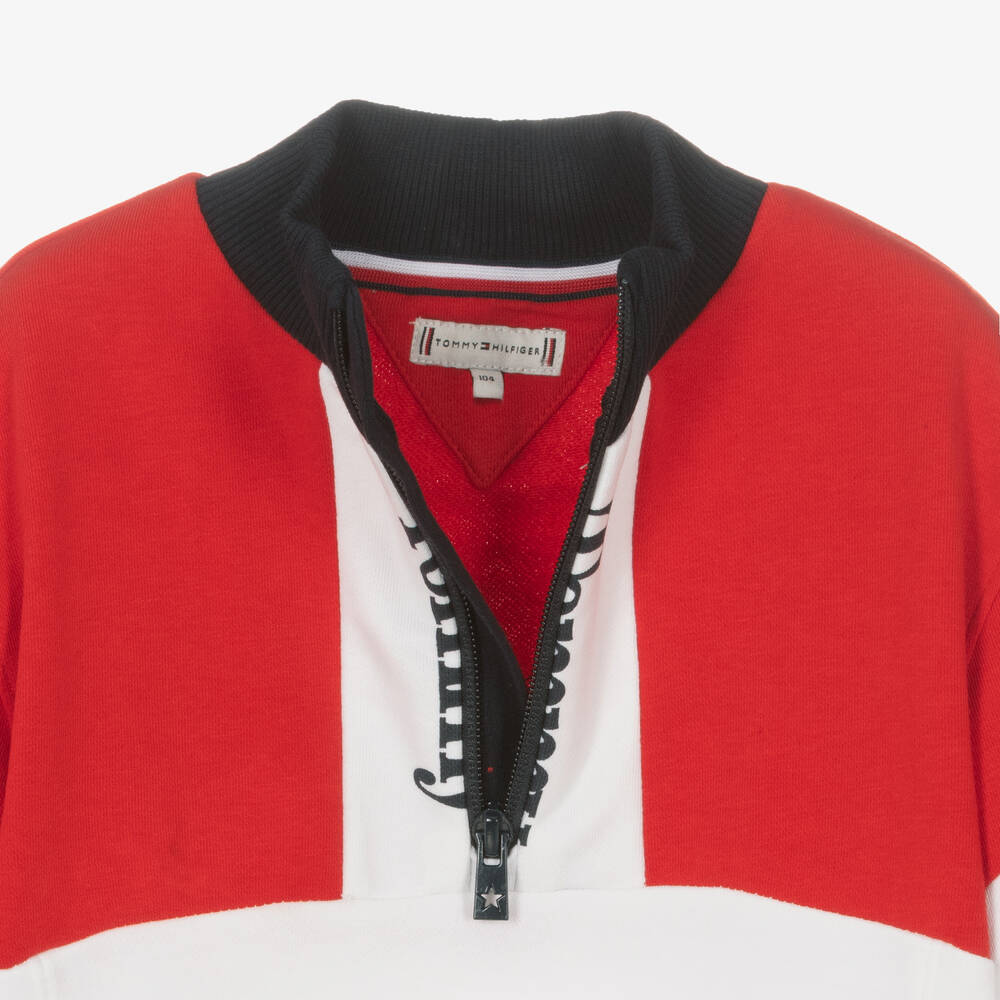 Tommy Hilfiger-Colourblock Cotton Logo Dress | Childrensalon Outlet