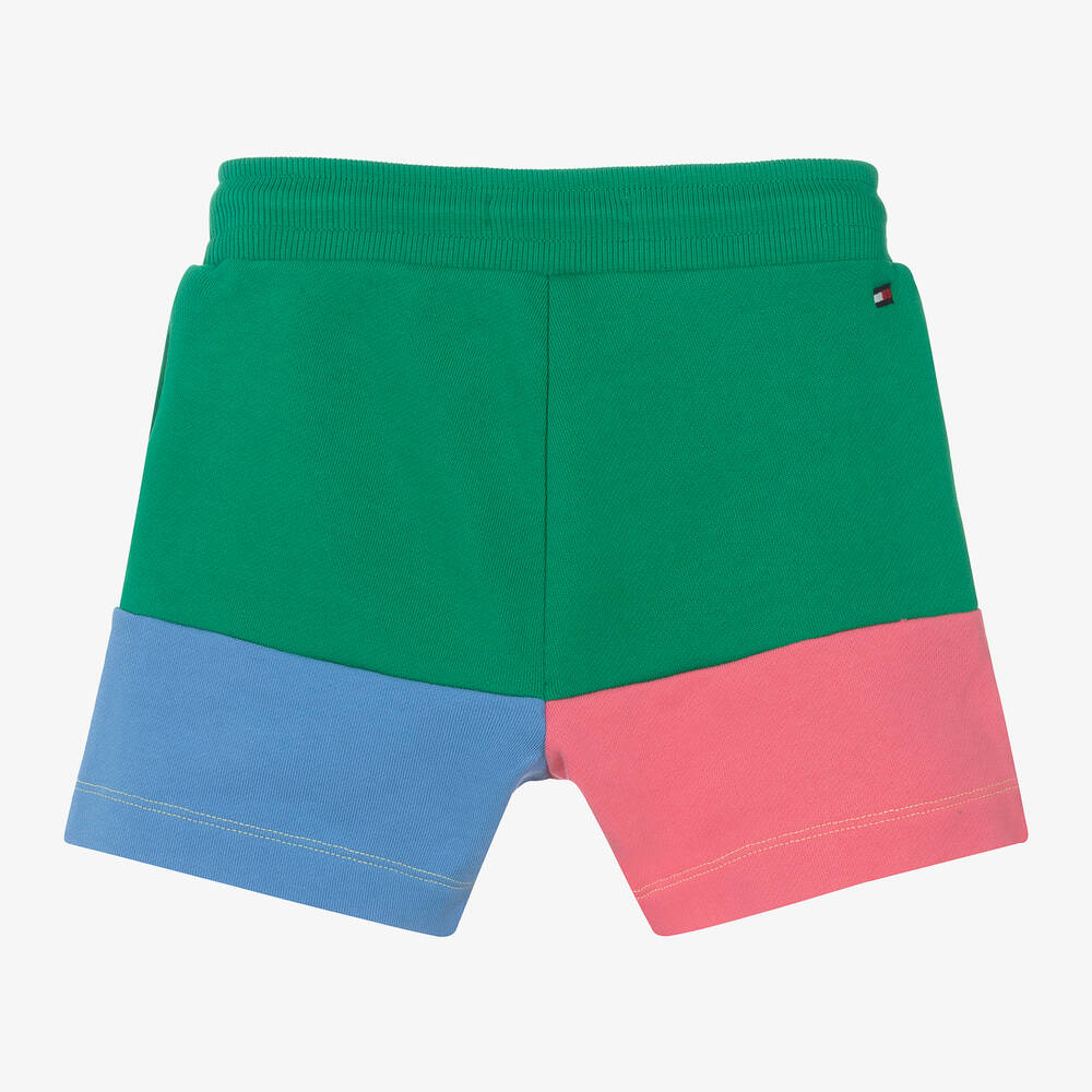 Tommy Hilfiger-Colourblock Cotton Shorts | Childrensalon Outlet
