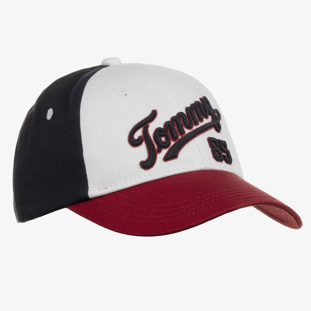 | - Tommy Childrensalon Cap Logo Baseball Colourblock Hilfiger Outlet